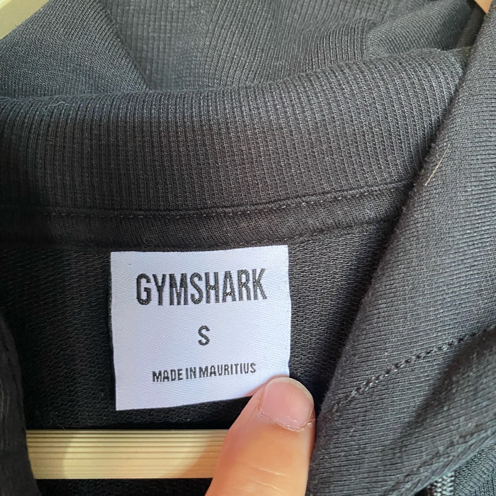 Gymshark Black Cropped Hoodie S - Picture 3 of 3